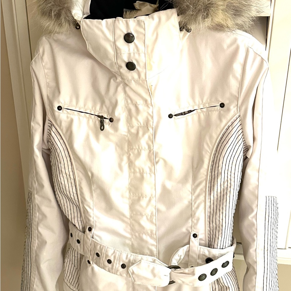 Ladies NILS size 6 awesome fur trim ski Parka - Picture 3 of 9